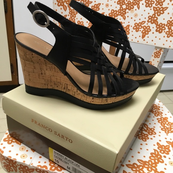 franco sarto wedge shoes